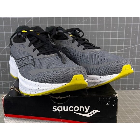 Saucony Other - Men's Saucony AXON 3 Running Shoes Size 13 Grey/Black/Yellow New In Box